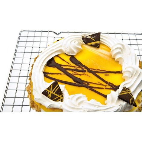 Ibili Kuchenrost silber 40x25 cm Edelstahl