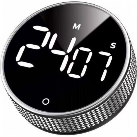 Temporizador de cocina, temporizador digital LED magnético con cuenta regresiva, temporizador visual, fácil de usar para niños, personas mayores, profesores y aulas - Crezuo