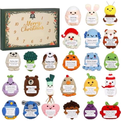 Calendrier de l'Avent 2025 - En acrylique 2D - Cadeau d'invité et décorations - Calendrier de compte à rebours positif sur 24 jours - Pour enfants, adolescents et adultes (1/5)