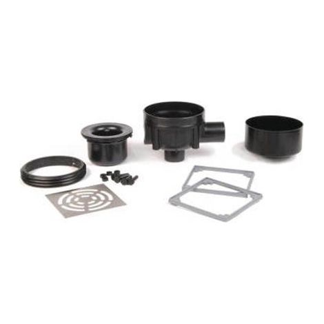 Lazer – Siphon de sol Rotaflux NF sortie verticale – Débit 75 l/min – Diamètre 50 mm – Manchon PVC orientable – 4 pieds réglables (1/3)