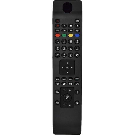 Diseño compacto del mando universal para TV. Mando a distancia de fácil manejo, fabricado en ABS para uso doméstico.