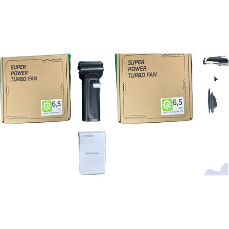 Soffiatore d'aria, design portatile, ricaricabile tramite USB, due set (1/2)