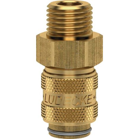 Acoplam. r谩pido macho BSP 3/8" L脺DECKE ESM38A