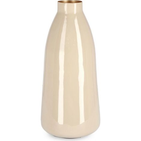 2x Bottiglia decorativa beige D.13,5x32,5h