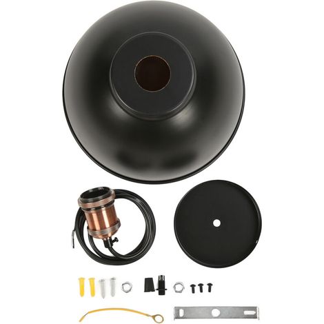 SJLERST Lampe suspendue Vintage de Style industriel, luminaire décoratif d'intérieur, idéal pour une cuisine, une salle à manger, une chambre à coucher ou un salon, 85 à 265V