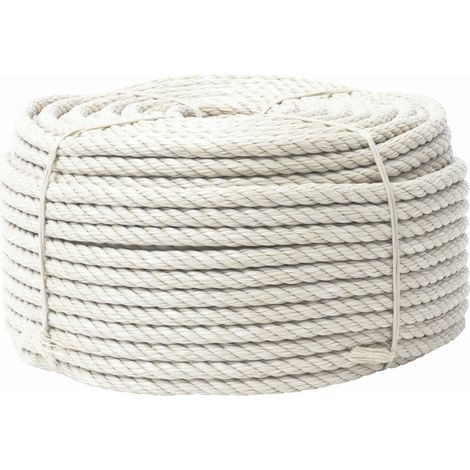 Werka Pro – Corde beige 100 mètres Ø 12 mm – Polypropylène traité anti-UV – Résistance ± 1940 kg – 4 torons pour usage intensif