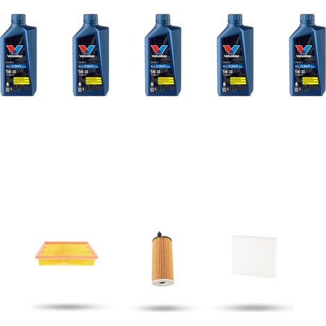 Kit tagliando 3 FILTRI e 5L OLIO compatibile con Toyota Auris II (E180) 1.6 D4-D 82kw Dal 2015 (1/5)