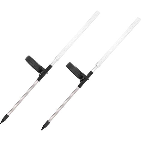 Lot de 2 lampes solaires à bulles multicolores, antirouille et transparentes, à LED, décoratives pour jardin extérieur. (1/5)