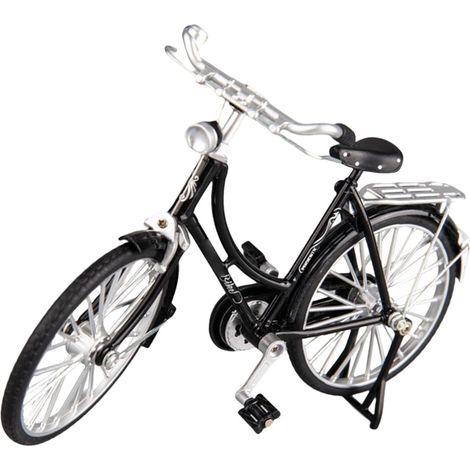 Modèle de vélo à l'ancienne, artisanat réaliste, ornement pour le salon ou la salle d'étude, le bureau, les étagères, les décors nostalgiques de vélo (1/4)