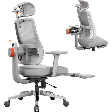 Sedia ergonomica, poggiatesta autoregolante, braccioli regolabili, MagicH-GPro (1/2)