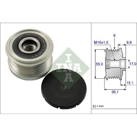 Embrayage d'alternateur 535010310 INA