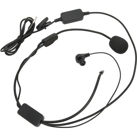 Bluetooth-In-Ear-Kopfhörer mit 3,5-mm-Anschluss für Motorradhelme mit Geräuschunterdrückung, Mikrofon und Ein-/Ausschalter für Vnetphone V6 V4 (1/5)