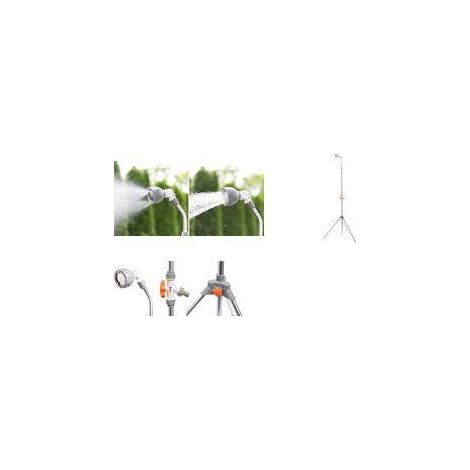 Ducha de jardín bradas garden shower with ground spike & stand altura ajustable