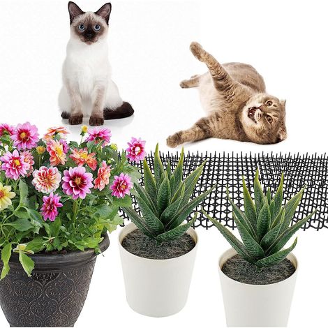 Set mit 12 Katzenabwehr-Spikematten für kleine Katzen, geeignet für Gärten und zum Verscheuchen von Haustieren. (1/5)