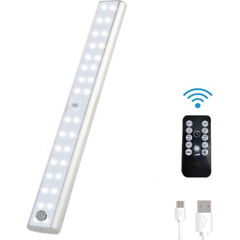 LED Cabinet Light,1 Piece USB Rechargeable Wireless LED Motion Sensor Closet Light, LED Lighting Ki