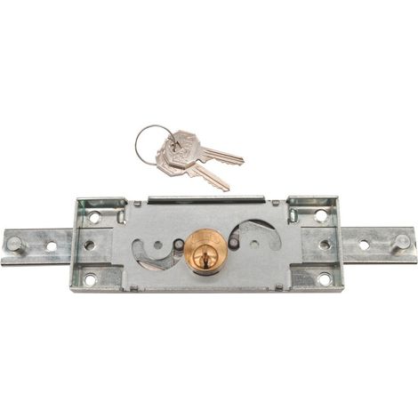 Serrure monopoint encastrée 1 mandata – Cylindre en laiton fixe – Entraxe 85mm – Sens de pose réversible – Pour portes intérieures – Prefer (1/2)