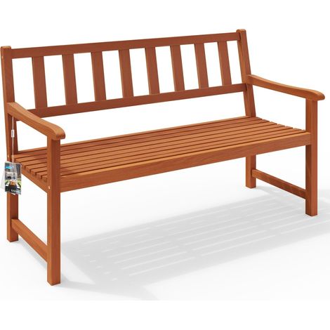 2-Sitzer-Gartenbank aus Akazienholz, 120 cm