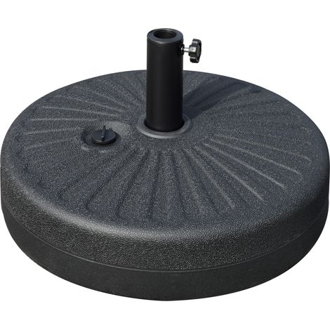 Pied de parasol Muhlbach motif rosace stabilité optimale noir élégant (1/5)
