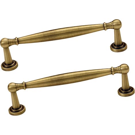 Poignées de placard en métal robuste avec surfaces lisses et installation facile - Poignées de porte classiques en bronze antique pour intérieur (1/5)