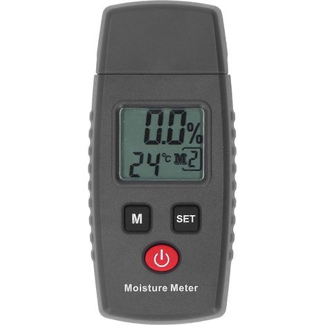 Holzfeuchtemessgerät mit 7 Stufen, hochpräzise digitale Feuchtigkeitsmessung für die Holzbearbeitung, Fußböden und Konstruktion (1/4)