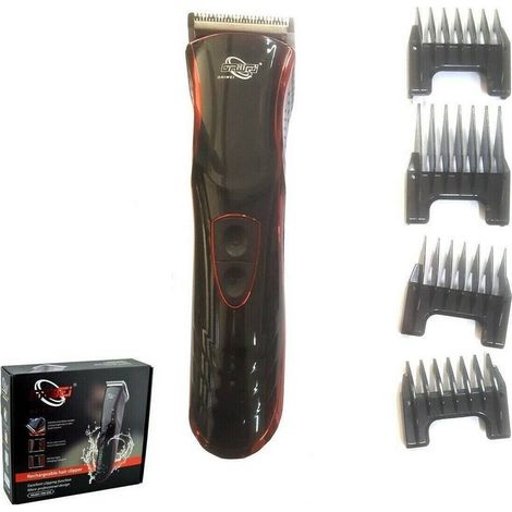 TrAdE Shop Traesio - Rasoio Tagliacapelli Professionale Regola Barba Wireless Senza Filo Dw-634 -