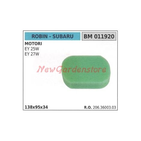 Filtro aria ROBIN per motore rasaerba EY 25W 27W 011920