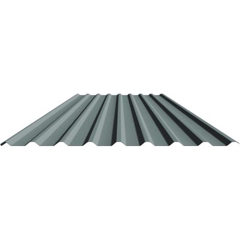 PVC-Wellenplatte 200 x 90 cm 1,4 mm schwarz (1/3)