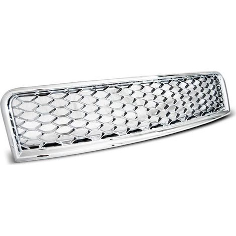 Grille de calandre pour Audi A4 B6 de 10/2000 a 10/2004 look Sport chrome-27318032 (1/2)