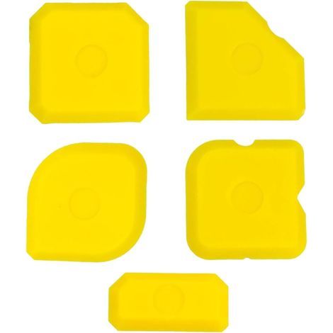 5 Pièces Ensemble d'Outils de Calfeutrage en Silicone - Lisseurs de Joint et Grattoirs pour le Lissage (1/5)