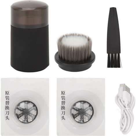 Tondeuse à barbe électrique étanche rechargeable 2 en 1, rasoir de barbe portable avec brosse nettoyante (1/5)