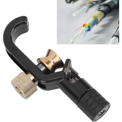 Pince à dénuder pour câbles 8-30 mm, pince à dénuder pour câbles à fibres optiques blindés FTTH, coupe-câbles radial, un outil de coupe utilisé pour dénuder la gaine des câbles à fibres optiques. (1/5)