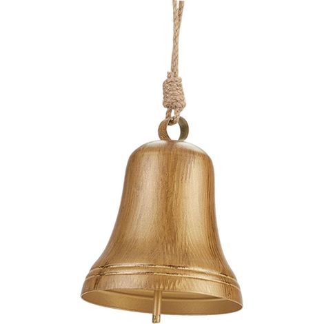 Clochette De Noël - Fonte Ferreux Finition Vieillie - Pour Décoration Intérieure Extérieure - Lot De 1 (1/5)