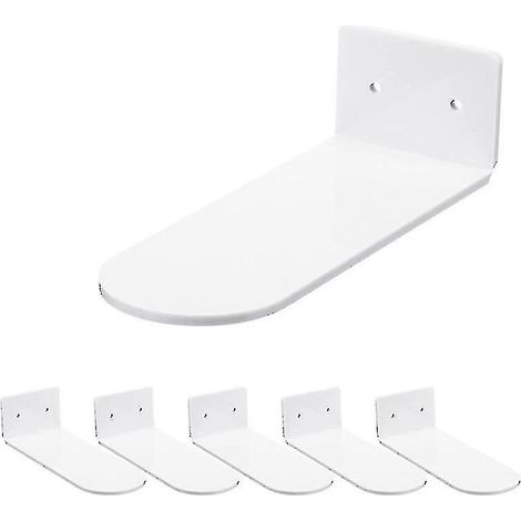 Lot de 6 étagères à chaussures flottantes en acrylique, à fixer au mur, pour collectionner des baskets, décoration intérieure, cadeau idéal (1/3)