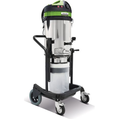 Aspirateur à sec industriel avec système de sac sans fin de 20 M - HEPA H14 - 3 moteurs 3,3 kW 230 V Cleancraft DRYCAT 320 BAG-H PRO (1/5)