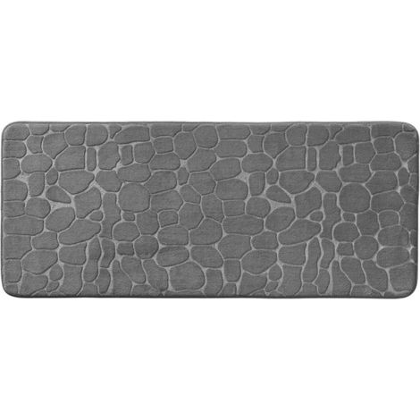 Tapis de Bain "Ricochet" 50x120cm Anthracite (1/5)