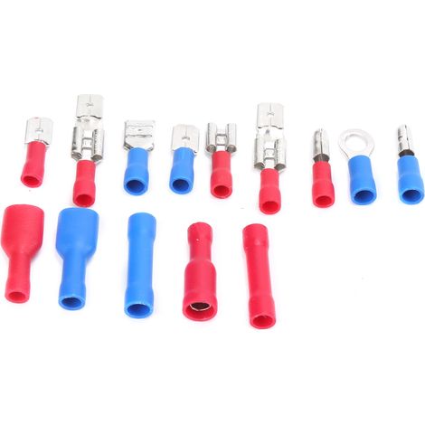 Kit de 200 connecteurs à sertir pour fils électriques, isolés et pressés à froid (1/5)