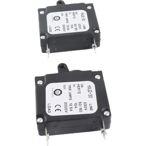2 Stück Leistungsschalter-Fehlerstromschutzschalter passend für Benzingeneratoren 2 kW–3 kW (168 °F–170 °F). (1/5)