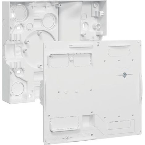 Hager – Bloc de commande 230V 1P GA01E – Fixation rapide QuickFix – Compatible compteur Linky – Dimensions 250x225x45mm