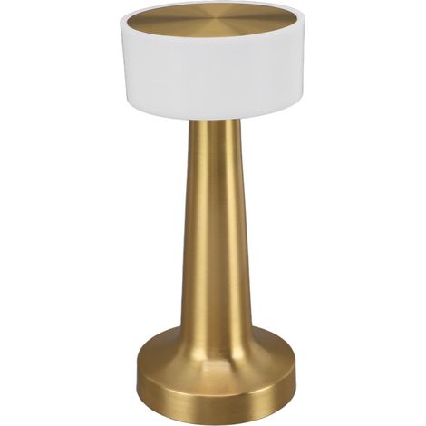 Lampe de table sans fil 3 modes de couleur tactile gradation infinie 1800mAh charge USB lampe de lecture pour chambre bureau doré (1/5)