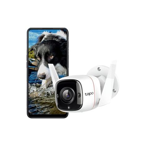 Tp-Link – Caméra de surveillance extérieure 3MP – Vision nocturne 30m – IP66 – Audio bidirectionnel – Détection de mouvement