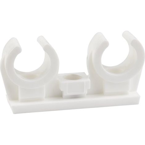 INDEX ABID020 - Abrazadera de nylon clip doble con casquillo de laton M-6 20-22