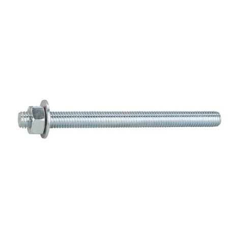 Tige filetée à sceller 8 x 100 mm – Acier zingué – Lot de 10 – Pour fixation dans béton armé – Batifix