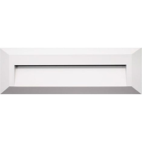 IluminaShop - Baliza de Led Rectangular Wall Blanco 2W IP65  Blanco Calido 3000K (1/2)