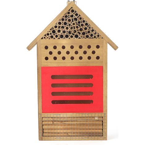 Insektenhotel – 19,5 cm – Holz – Insektenform – Schutzhotel – Gartendekoration