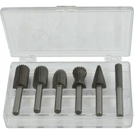 AWTOOLS FREZY TRZPIENIOWE DO METALU FI 6mm kpl.6szt.