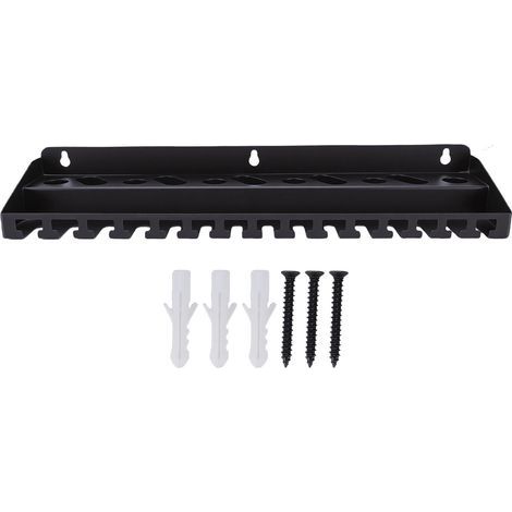 Soporte metálico de pared para tornillo de banco, ideal para taller o garaje (1/5)