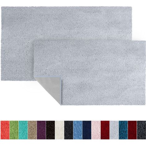 Tapis de bain Sky Soft Gris argenté 50 x 60 cm (1/5)
