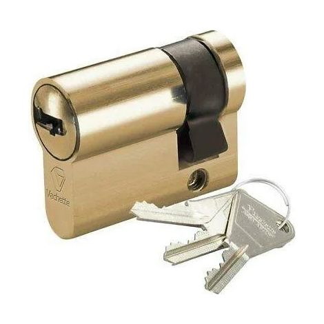 Mezzo cilindro in ottone Vachette per porta di garage 30x10