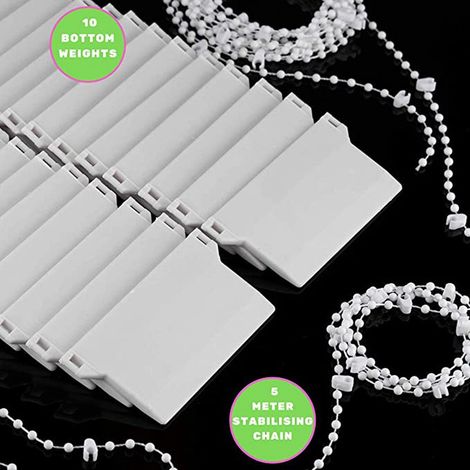 5-meter base bead 10-piece base plate set 89mm vertical blind accessories vertical Venetian blind curtain accessories (1/5)