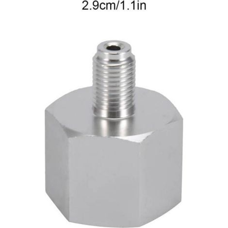 Adaptateur de CO2 pour eau gazeuse Mini régulateur Fût de bière maison 3/8-24UNF à 6ACME-6G (1/4)
